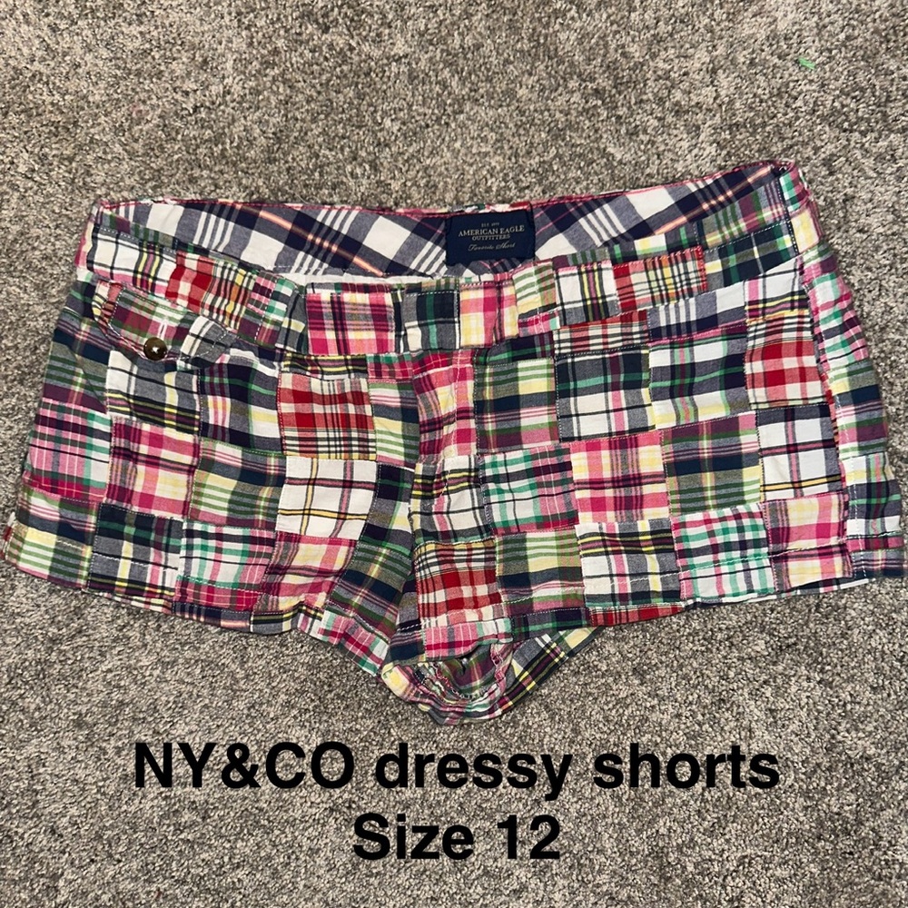 New York & Company Women's Plaid Shorts - Multicolor